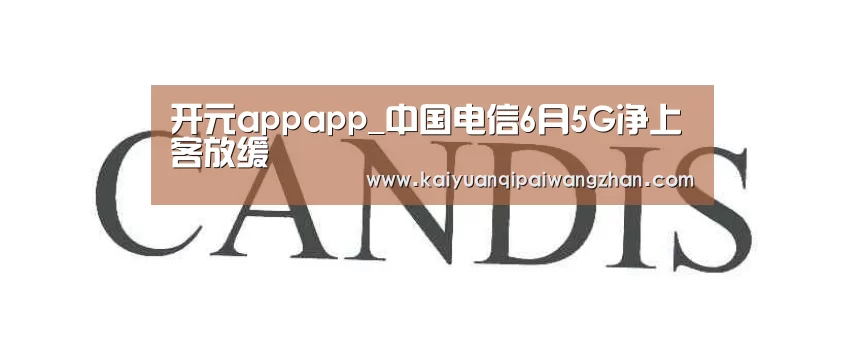 开元appapp_中国电信6月5G净上客放缓(图1) 开元app官网